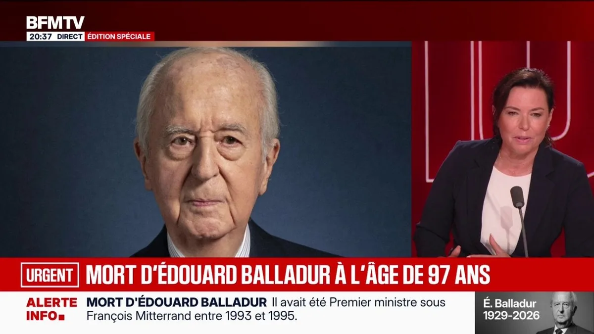 L'ancien Premier ministre Édouard Balladur est mort à l'âge de 97 ans