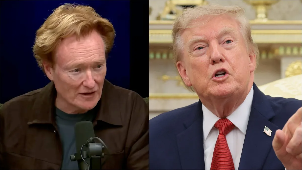 Conan O’Brien Takes Aim at Trump’s Oval Office Makeover