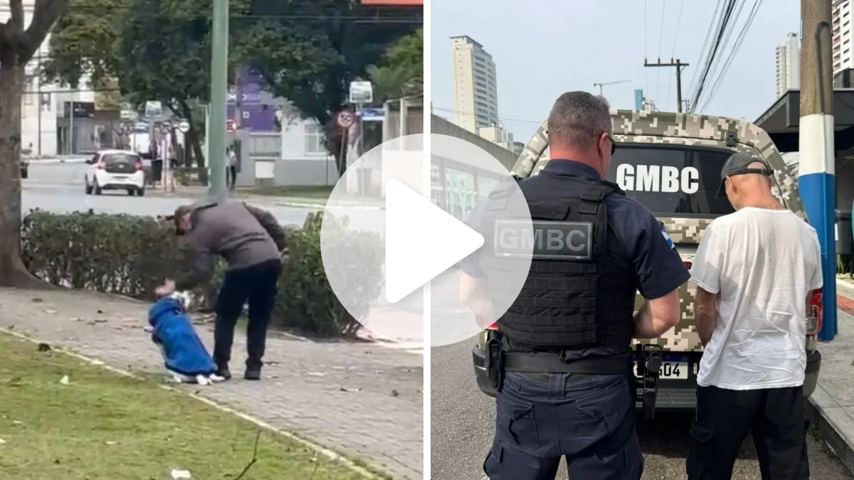 Homem que agrediu cachorro com socos e chutes é preso horas após vídeo viralizar em SC