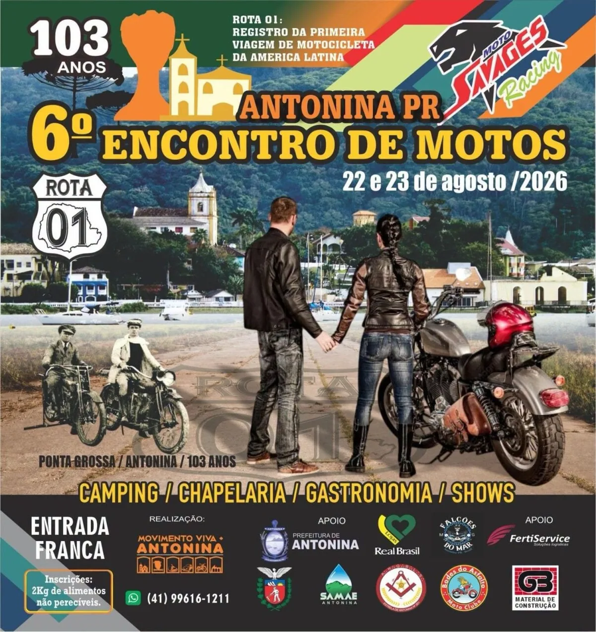 6º Encontro de Motos acontece em Antonina neste fim de semana