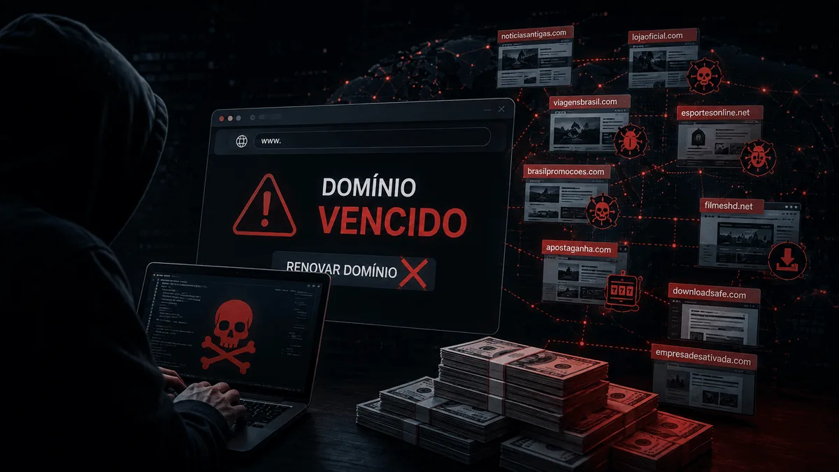 Criminosos investem milhões em sites 'abandonados' para espalhar golpes e vírus