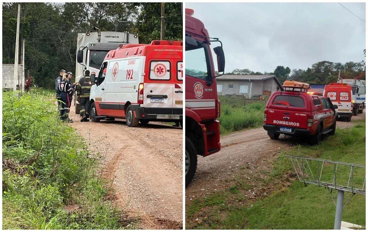 Coletor de lixo morre atropelado após cair de caminhão durante serviço em Jundiaí