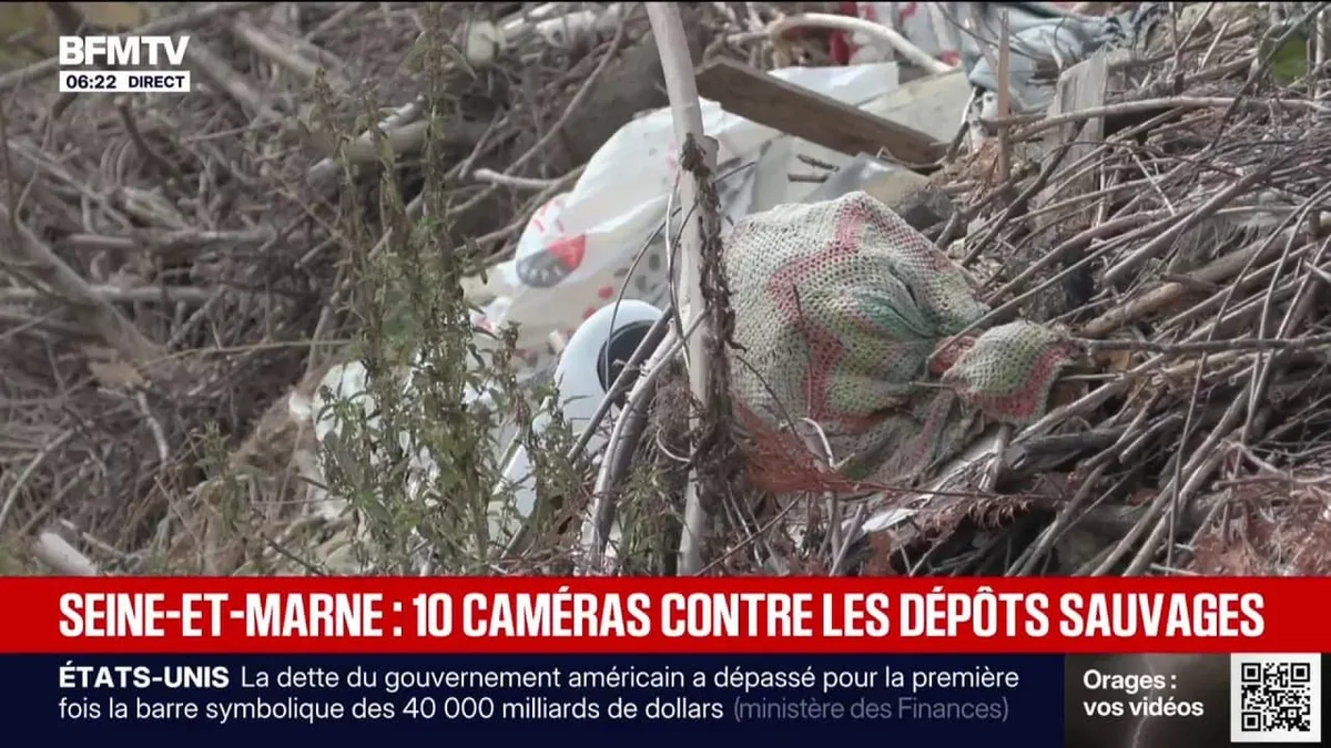 Dépôts sauvages: la Seine-et-Marne mise sur les caméras pour piéger les pollueurs
