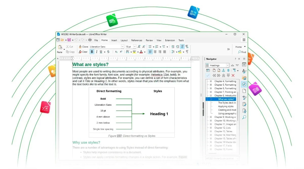 LibreOffice critica la interfaz 'Ribbon' de Microsoft mientras mejora sus pestañas y conserva el menú clásico