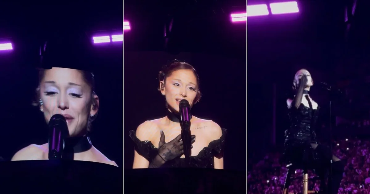 Ariana Grande, hasta las lágrimas en su último concierto antes de alejarse de los escenarios