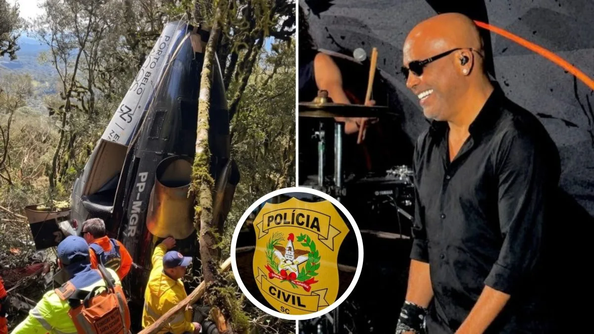 ‘Natureza violenta das mortes’ faz polícia abrir investigação sobre queda de aeronave que matou Rick, Bruno Avelar e outras três pessoas em SC