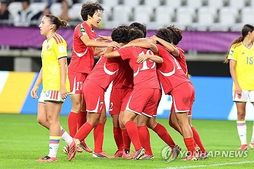 '디펜딩 챔프' 북한, 콜롬비아 꺾고 U-20 여자 월드컵 결승 진출