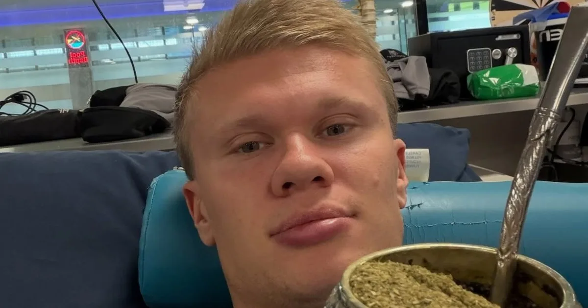 Erling Haaland subió una foto con un mate y revolucionó las redes: a qué argentinos les agradeció el goleador del Manchester City