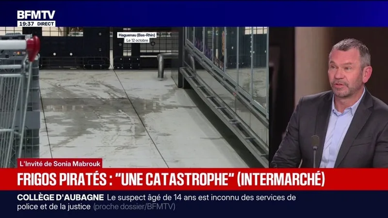 "Des dizaines de millions d'euros": Thierry Cottillard, président du groupement Les Mousquetaires, évoque le coût de la cyberattaque sur les frigos