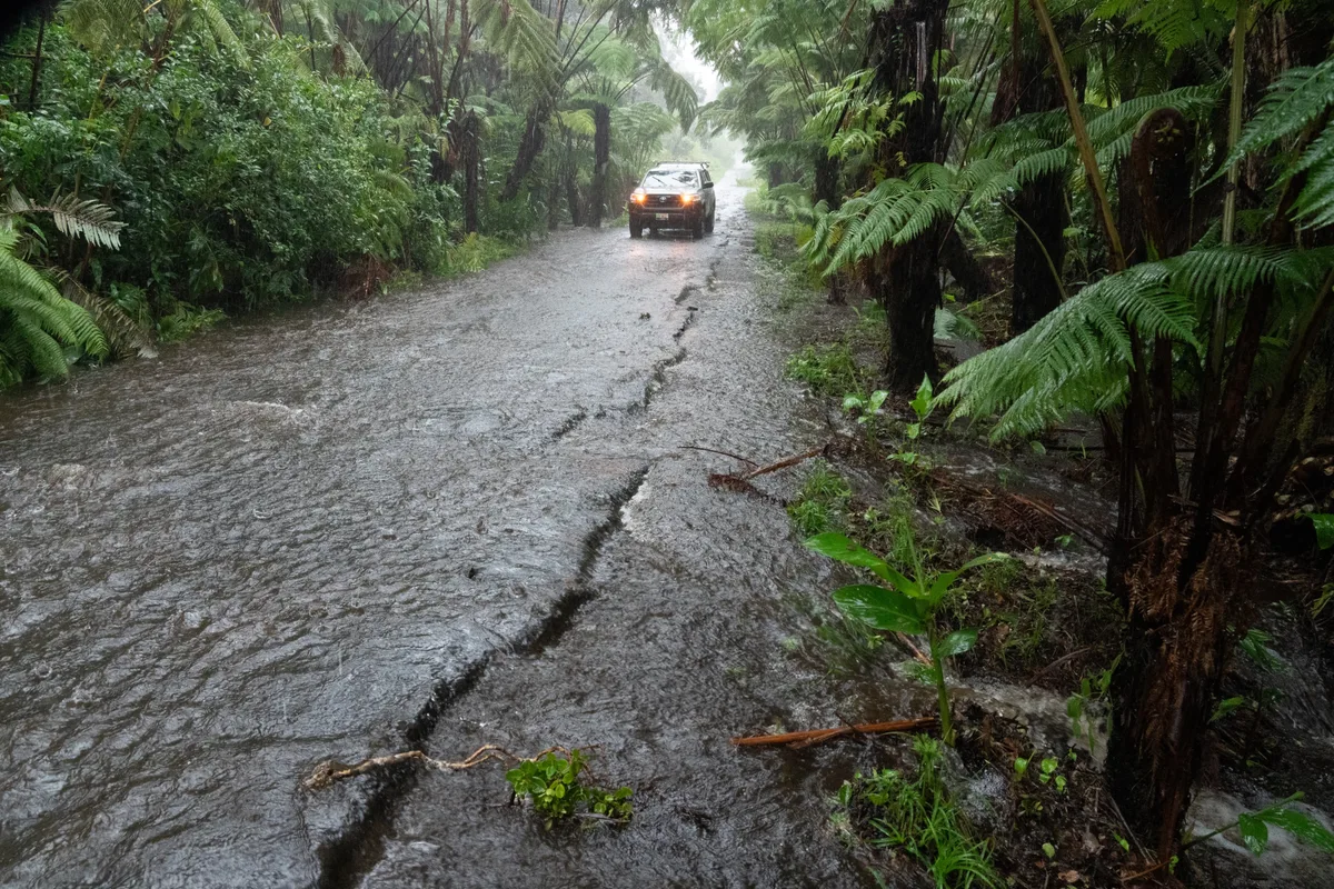 Lala downgrades to tropical storm, sending drenching rain and winds across the Hawaiian islands