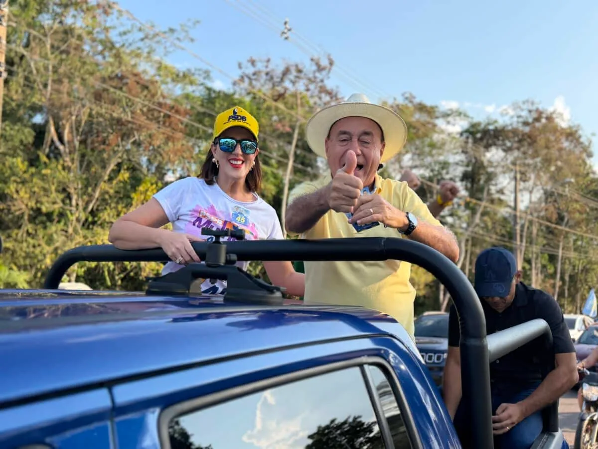 Em carreata, Bocalom fala em “multidão” no primeiro dia de campanha