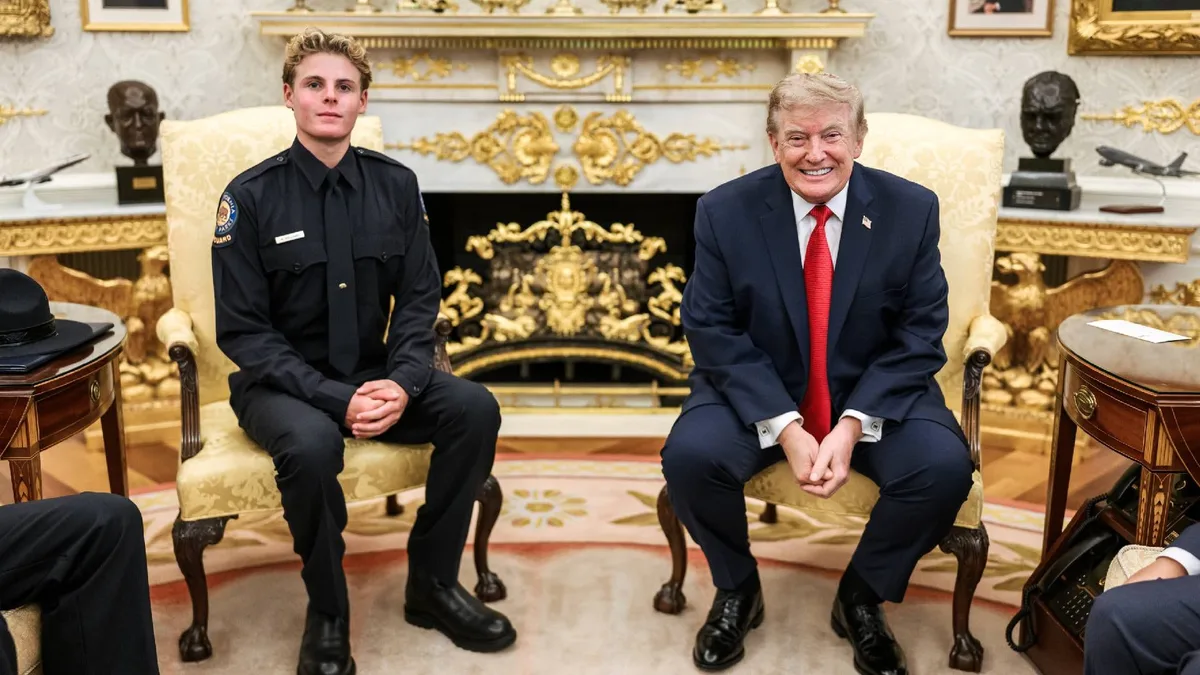 Donald Trump recibió en la Casa Blanca al guardavidas de 16 años que rescató a un niño de morir ahogado en California
