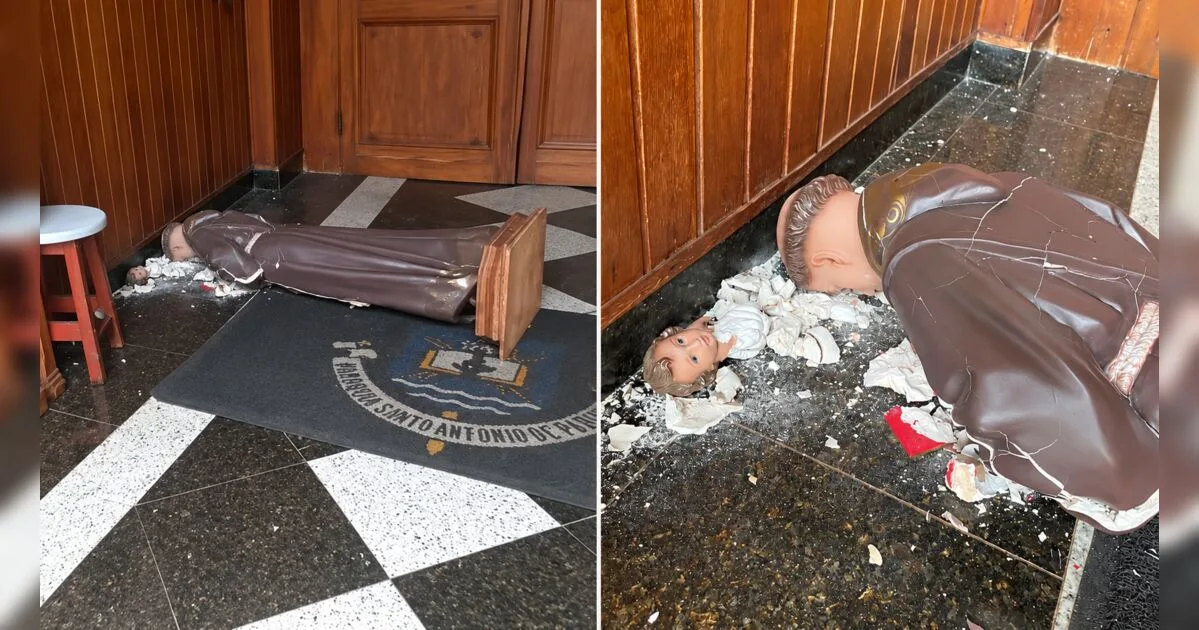Homem é preso após destruir estátua de Santo Antônio em igreja de SP