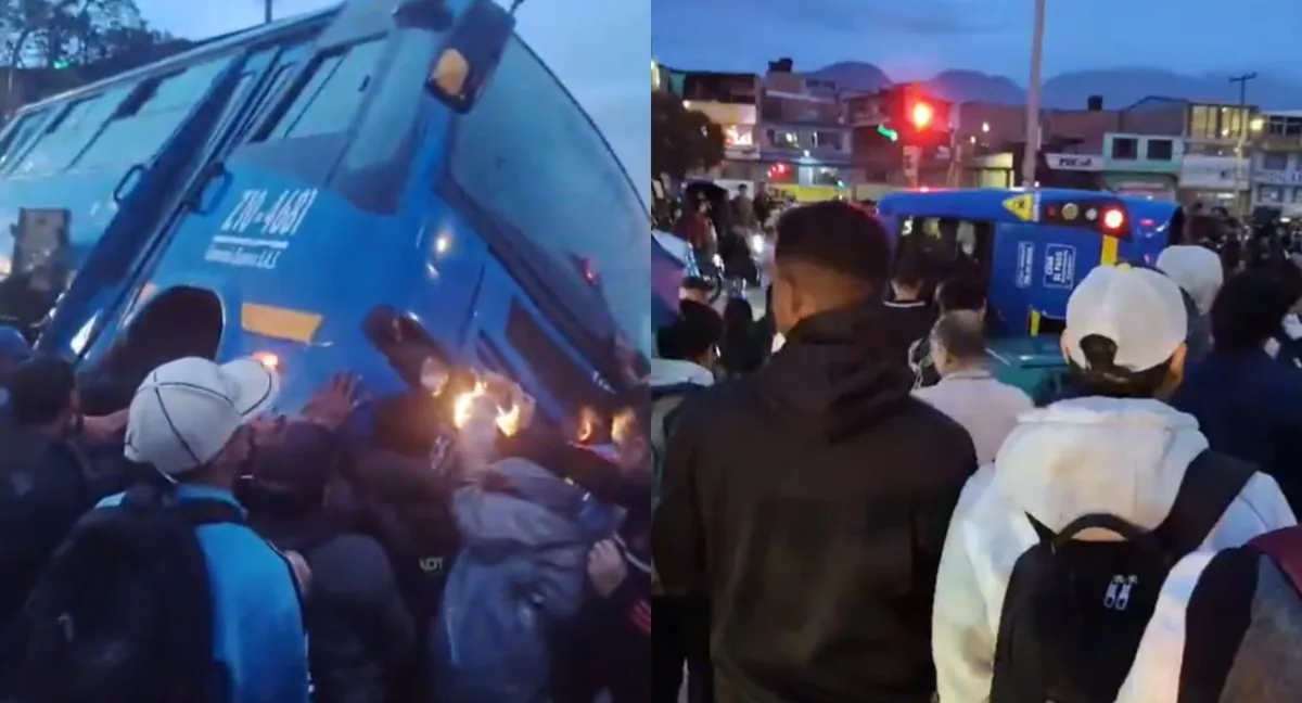 Bus del Sitp atropelló a un grupo de motociclistas en la avenida Boyacá en Bogotá: tres personas resultaron heridas