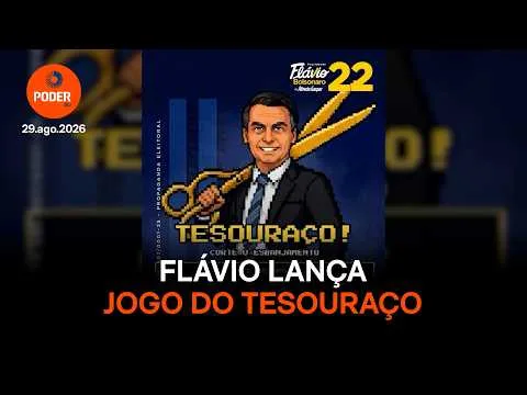 Flávio Bolsonaro lança jogo do Tesouraço