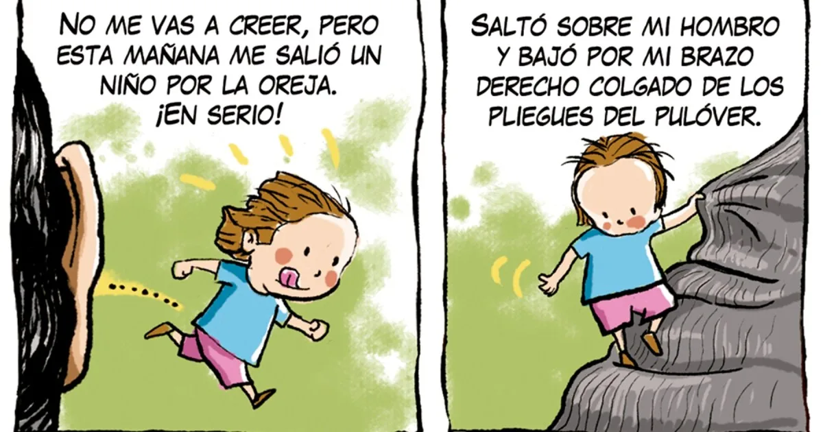 «Feliz día», la tira de Chelo Candia en el suple Viajes y Turismo: a los niños, se los celebra todo el mes