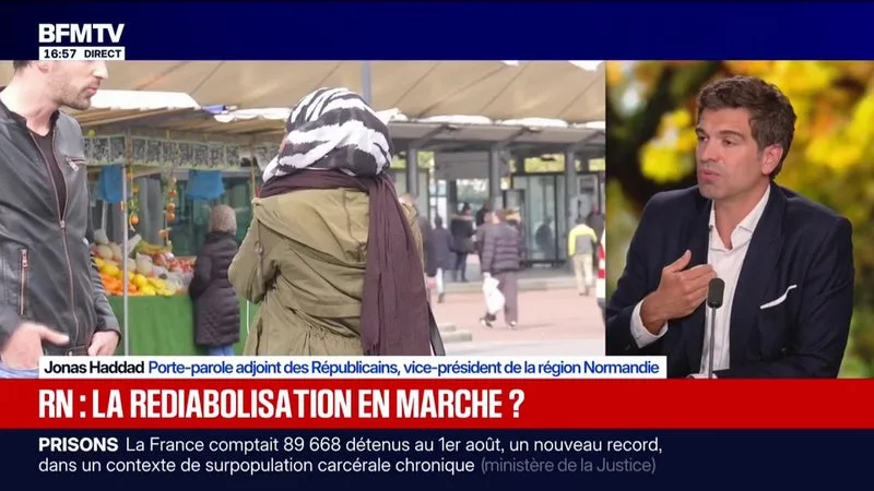 Sanctionner le port du voile dans l'espace public: "Nous nous prononçons contre le voilement des fillettes", indique Jonas Haddad, porte-parole adjoint des Républicains