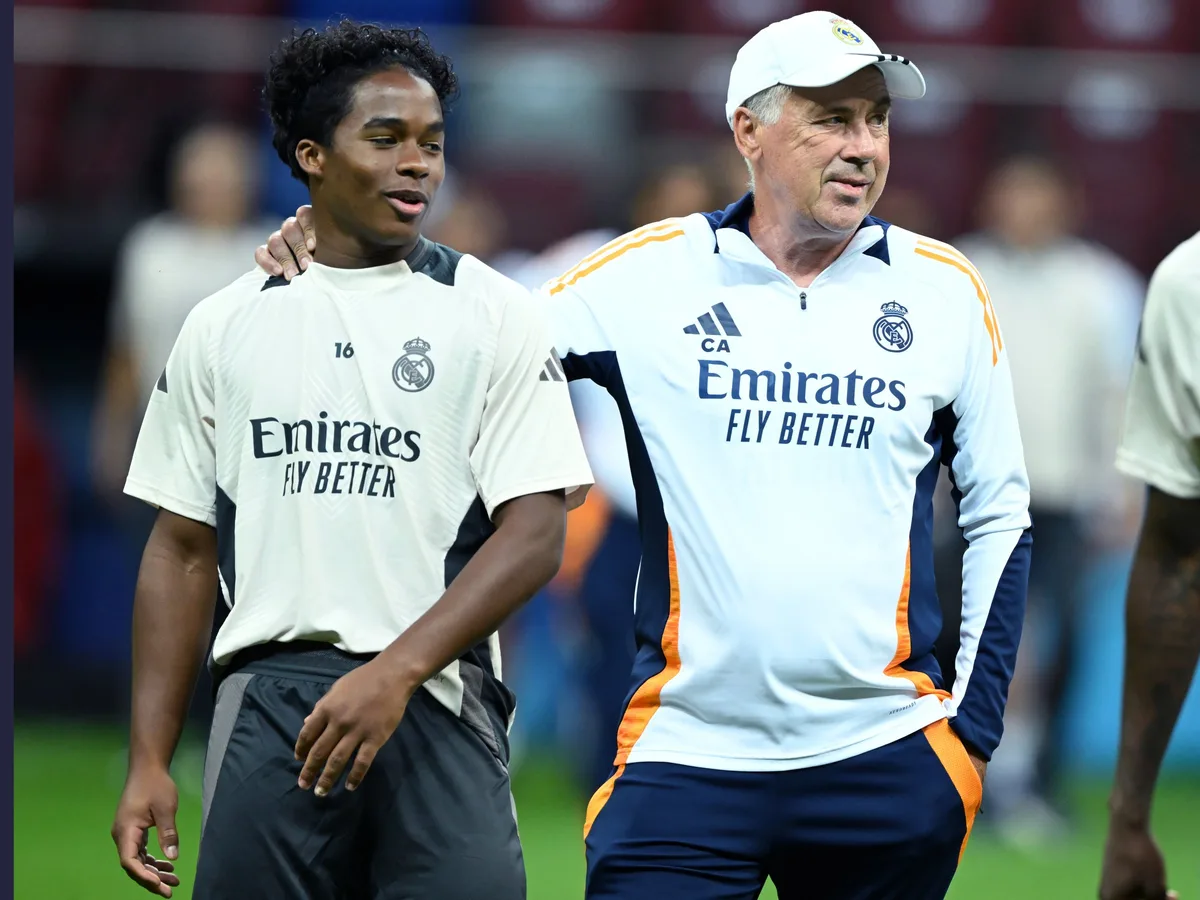 Ancelotti visita Real e observa recuperação de Endrick, Rodrygo e Militão