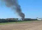 Avião de pequeno porte cai perto do Aeroporto de Ipatinga, em Minas Gerais