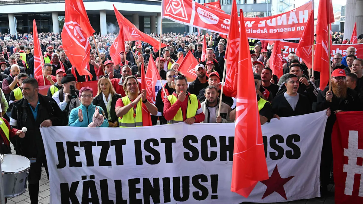 Mega-Proteste in ganz Deutschland - 175.000 Menschen demonstrieren gegen Auto-Krise