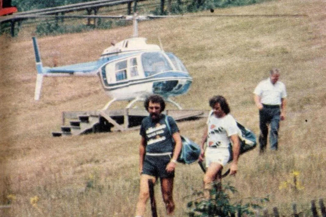 El día que Guillermo Vilas llegó a un torneo en helicóptero y fue asediado por el periodismo de EE.UU.