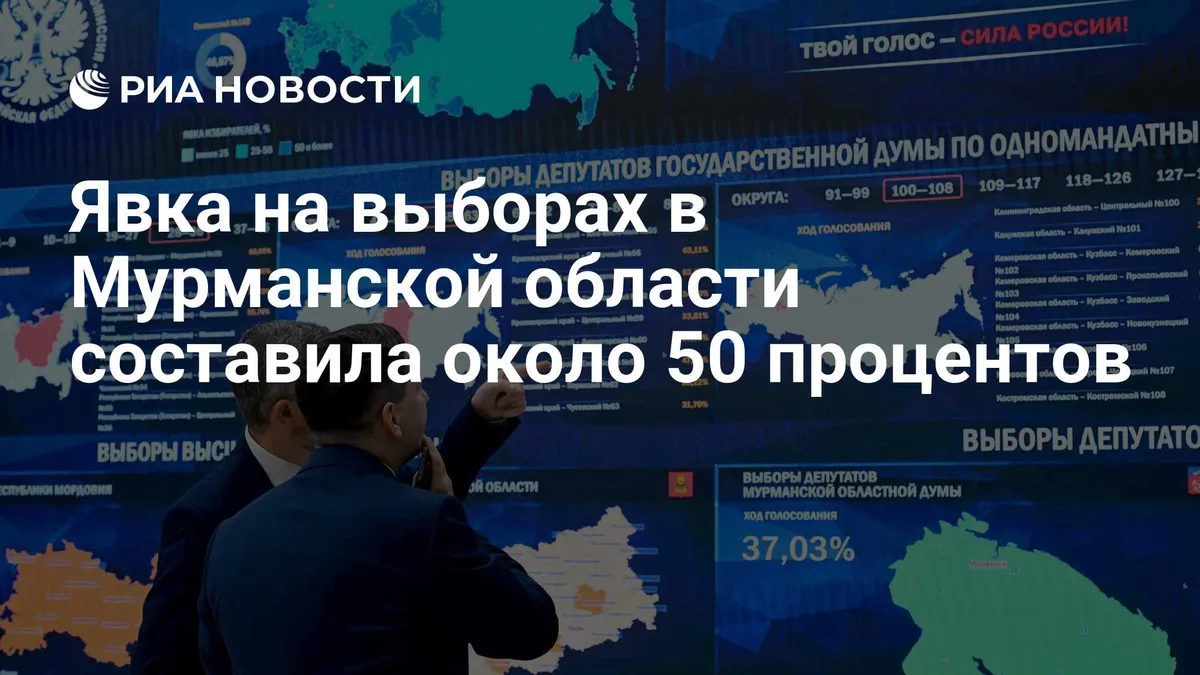 Явка на выборах в Мурманской области составила около 50 процентов