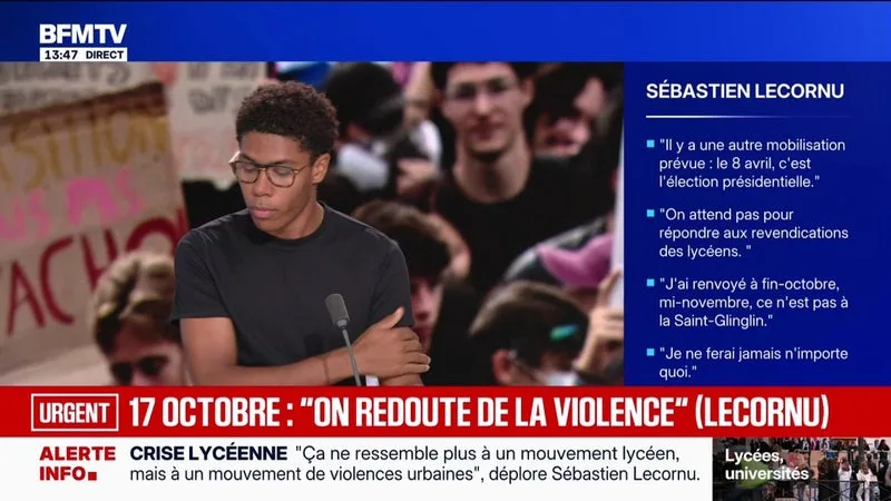 Mobilisation: Nathanaël Combary, président du Renouveau lycéen, invite le Premier ministre à les recevoir