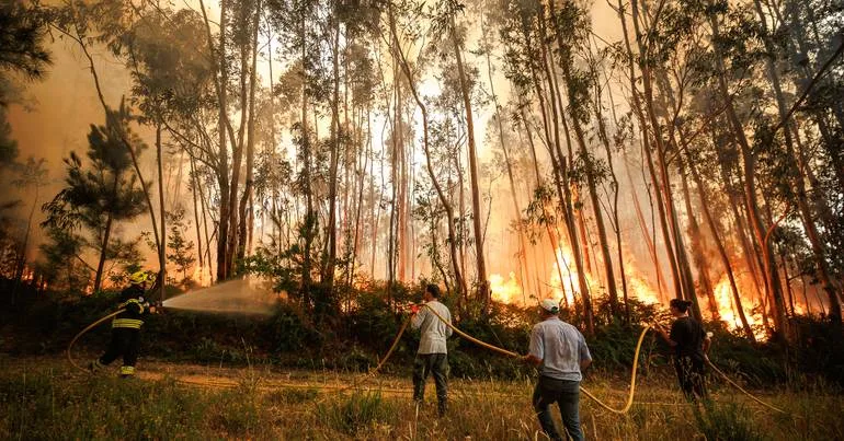 Fogo de Póvoa de Lanhoso já entrou em Vieira do Minho