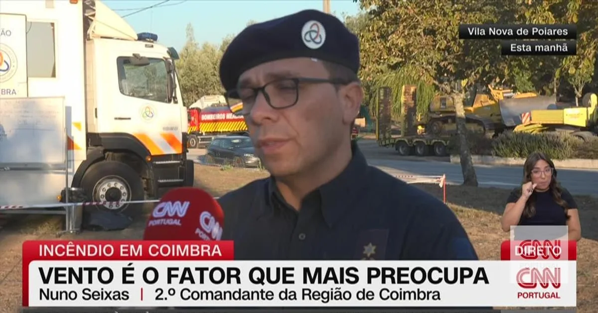 Incêndios em Coimbra estão dominados, mas "o perigo ainda não passou"