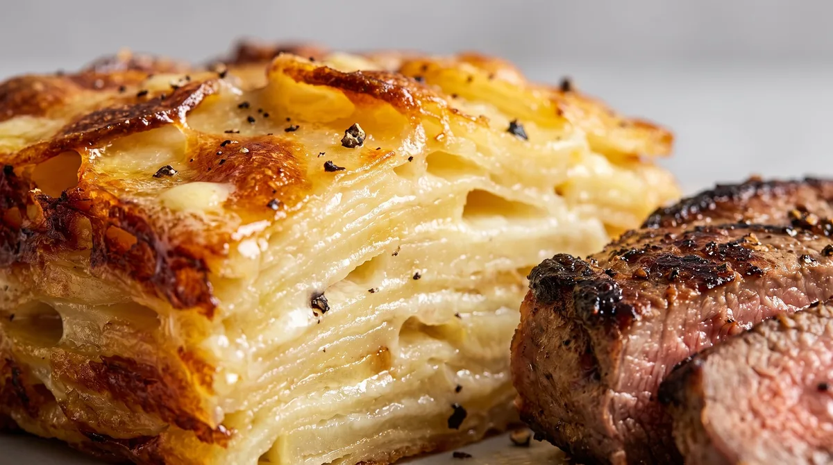 Receta de milhojas de papa, rápida y fácil