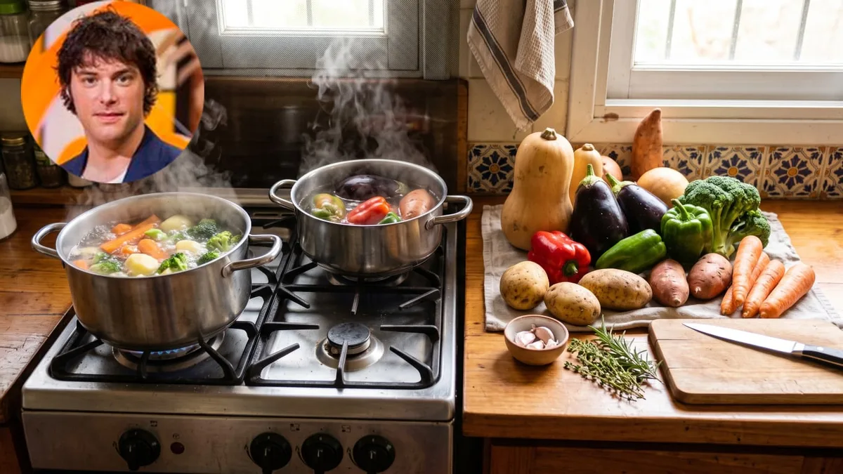 Jordi Cruz, chef: “Al cocinar verduras, lo que está abajo empezamos con agua fría y lo que está arriba, con agua hirviendo”