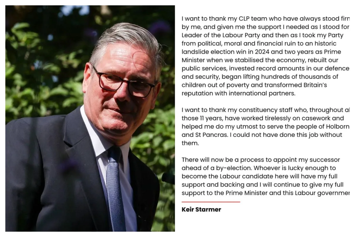 Sir Keir Starmer's Commons resignation statement in full: 'I've had time to reflect'