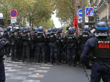 WATCH: French protests as hundreds of schools partially shut down this week