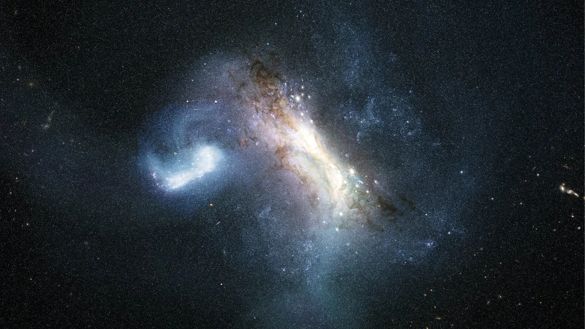 The earliest galaxy 'swallowed' by the cannibal Milky Way left a scar at its heart