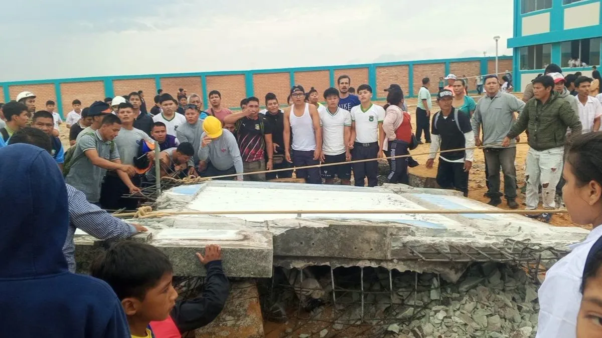 Tragedia en Iquitos: muere estudiante tras colapso de pared en colegio Petronila Perea de Ferrando
