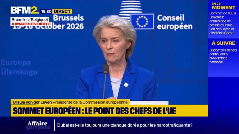Ursula Von der Leyen confirme le trou de 70 milliards de l'Ukraine en 2027, auquel l'UE doit "pallier"