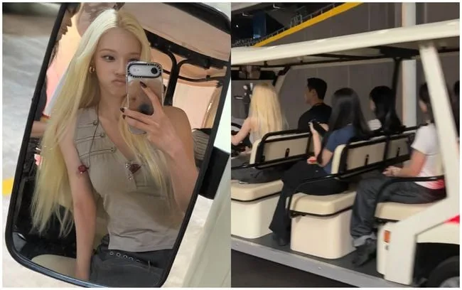 에스파 윈터, 6인승 카트 운영···터프한 모습에 또 반하겠네
