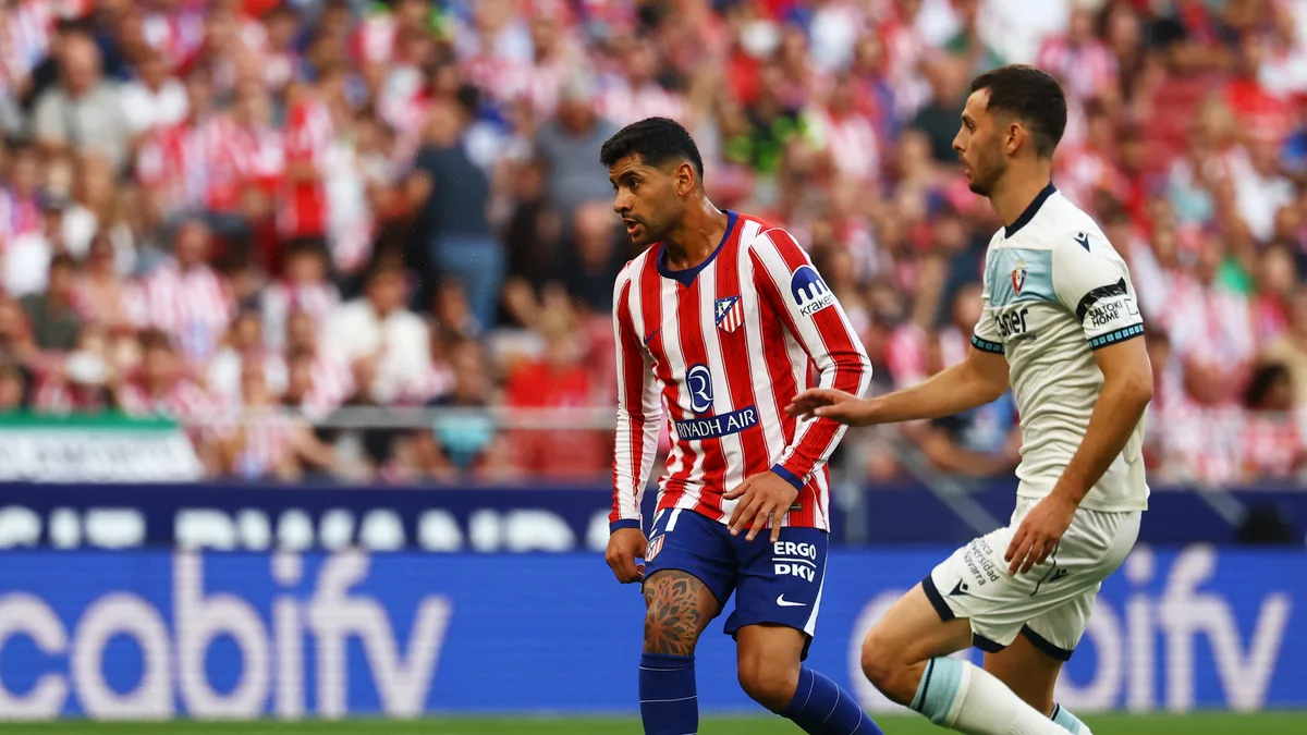 El gran partido de Cuti Romero en la goleada de Atlético de Madrid: del remate que casi termina en grito al elogio de Simeone