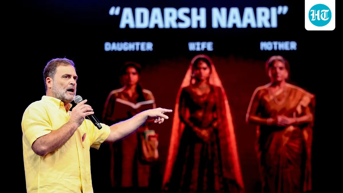 Rahul Gandhi calls for ‘end to patriarchy’ at Pune event after PM Modi’s ‘cultural shock’ remark