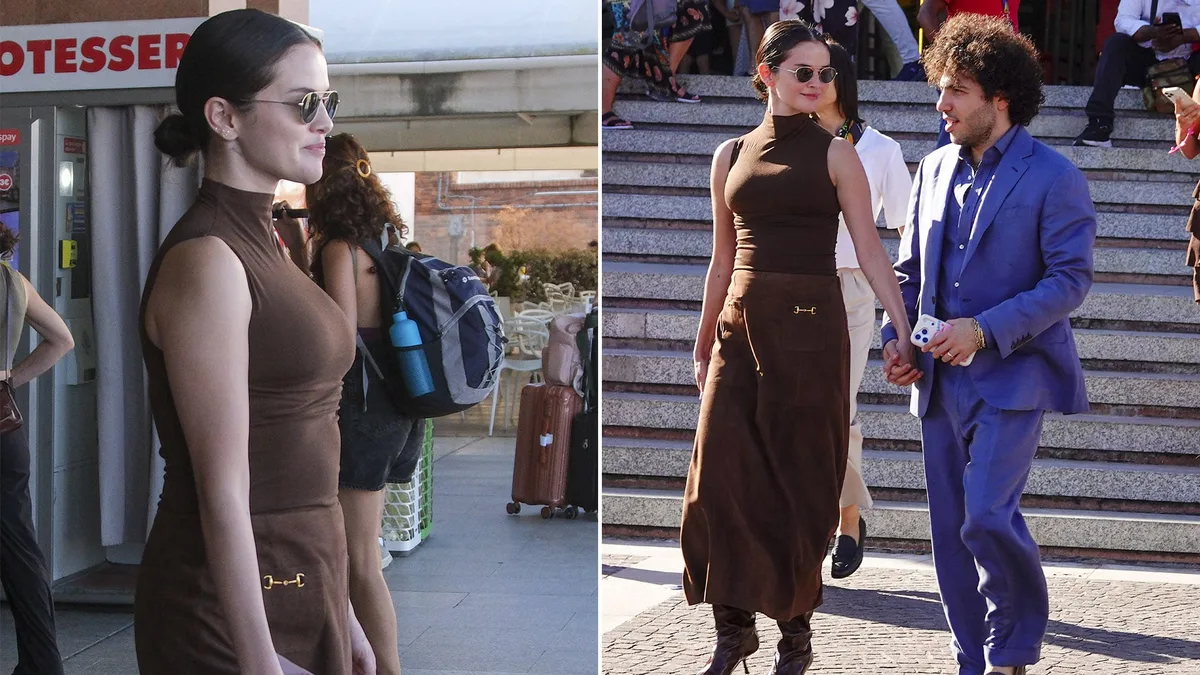 Selena Gómez impuso su glamour en Venecia: la combinación de pollera larga y botas que atrajo todas las miradas