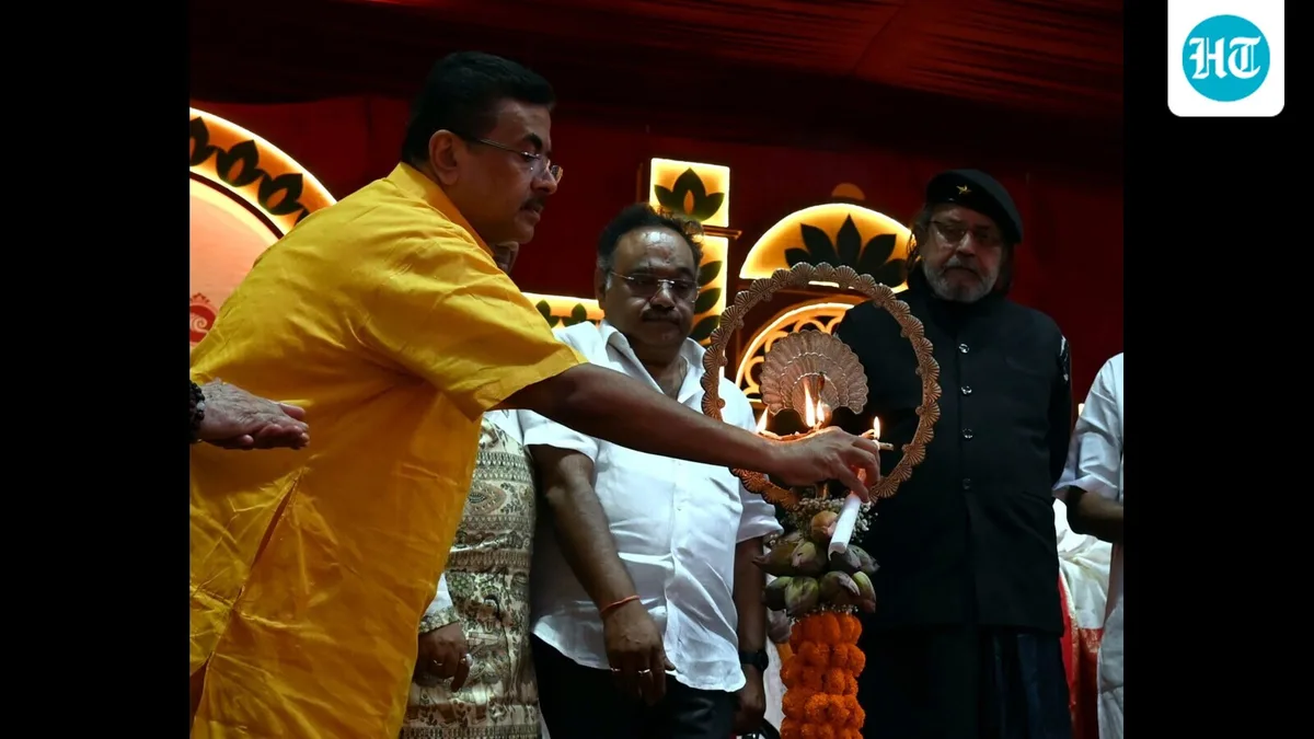 Adhikari launches Durga Puja festivities, cites adherence to religious norms