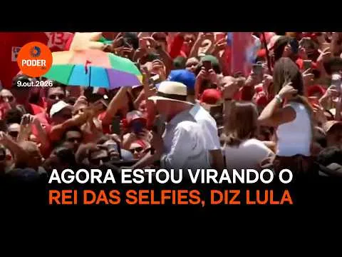 Agora estou virando o rei das selfies, diz Lula