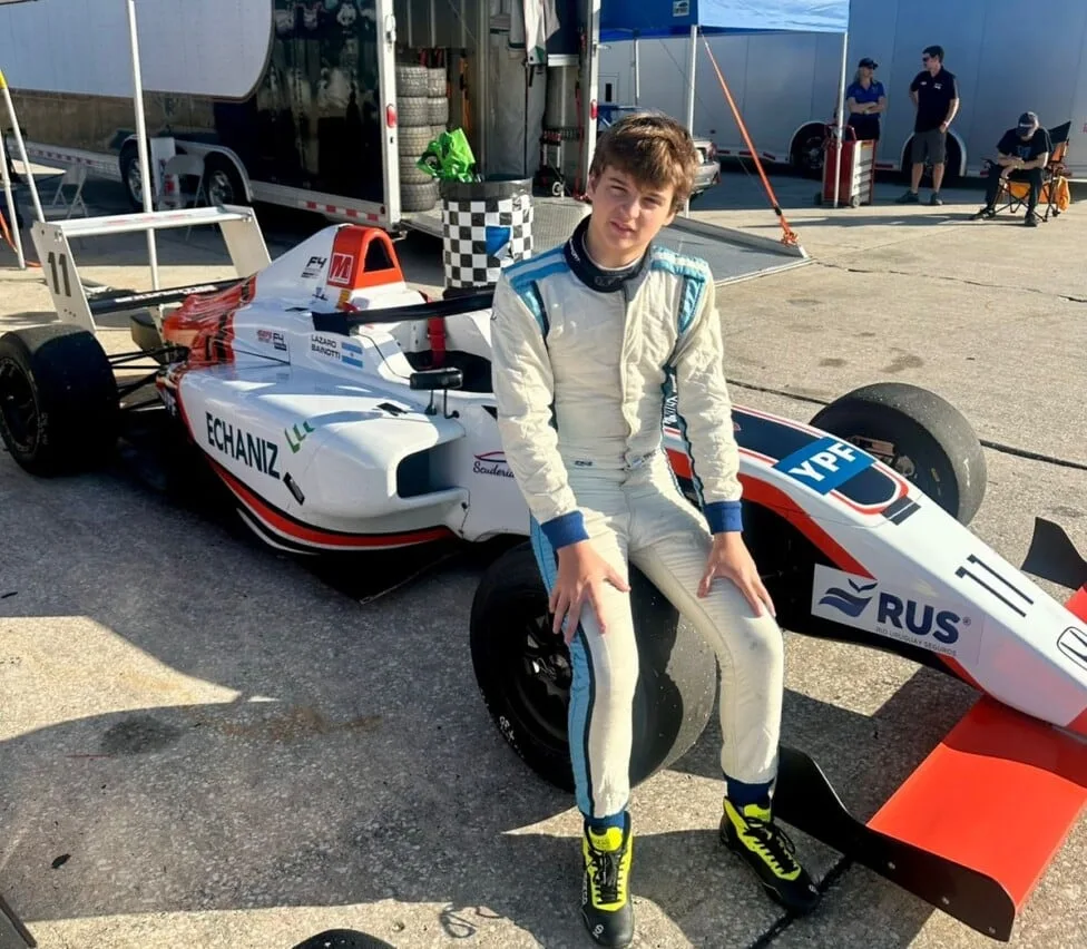 Lázaro Bainotti, el piloto argentino de 15 años que corre a 230 km/h y ya piensa en Europa: “Mi sueño es llegar a la Fórmula 1”