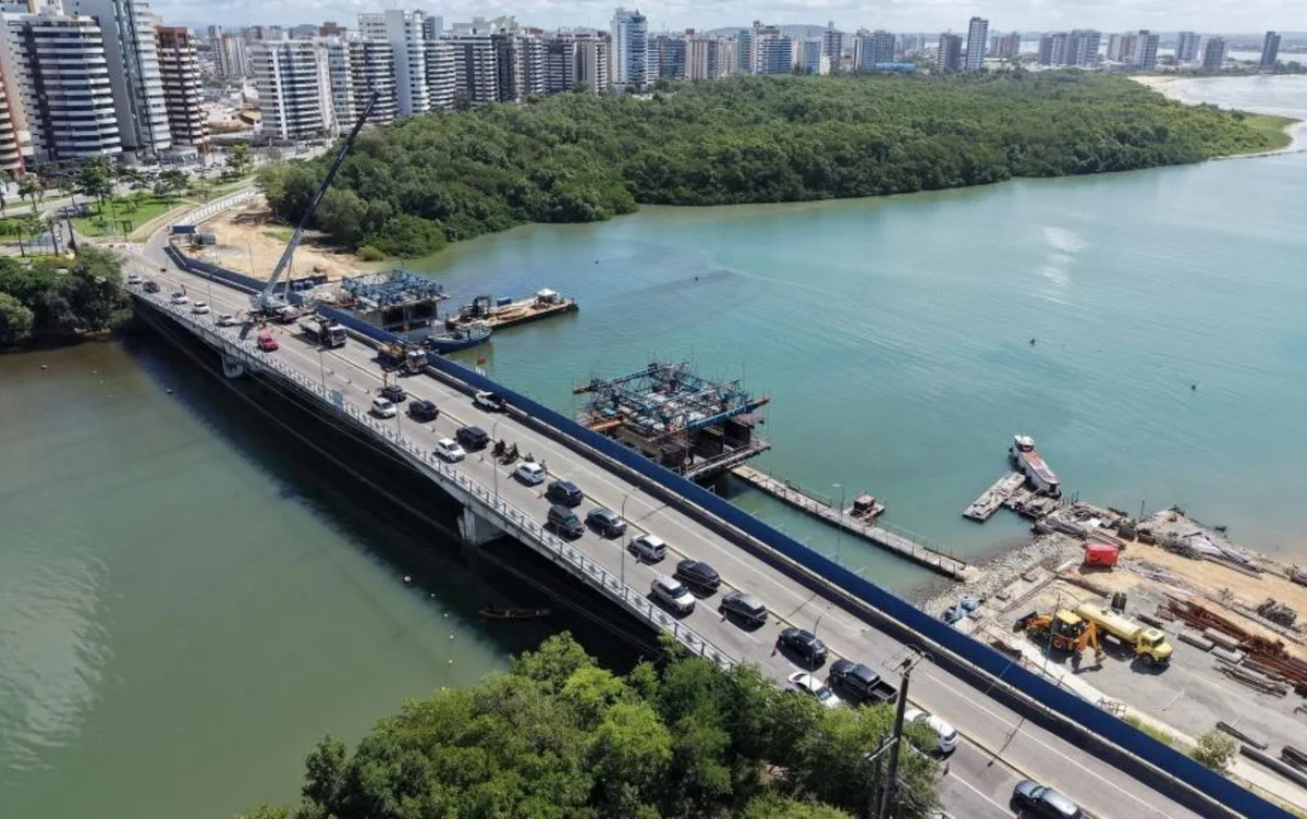 Obras na Ponte Godofredo Diniz em Aracaju alteram trânsito neste domingo