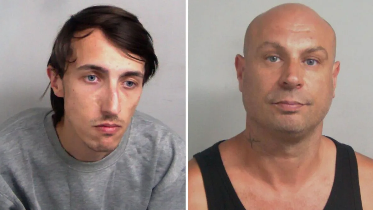 Two men jailed for violent disorder at anti-migrant protests outside asylum seeker hotel