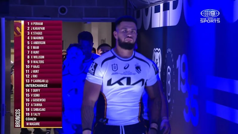 Haas leads team out in Broncos farewell