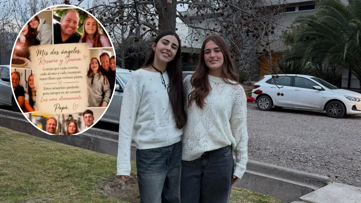 “Gracias por cada sonrisa”: el mensaje del padre de las dos hermanas que murieron en un accidente en Mendoza