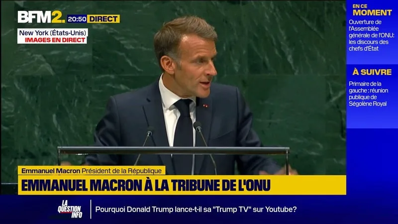 Emmanuel Macron à l'ONU: "Mon message est de ne rien céder"
