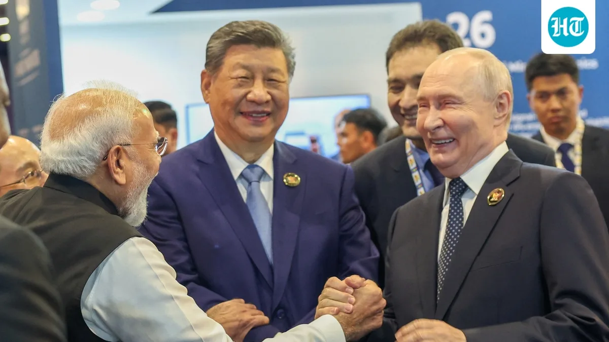 India-Russia-China bonhomie on display at BRICS: What the Modi-Xi-Putin group photos reveal