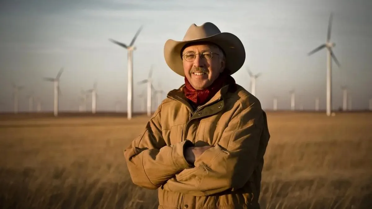 Kansas rancher earns half his income from 50 wind turbines on his ranch